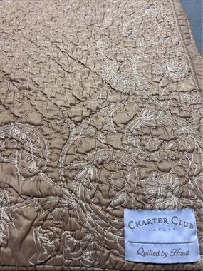 Charter Club Luxury Quilted Bedspread in  Gold